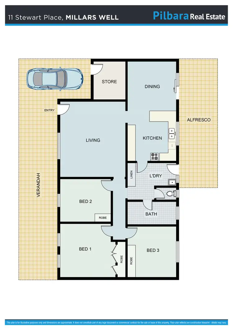 Floorplan of Homely house listing, 11 Stewart Court, Millars Well WA 6714