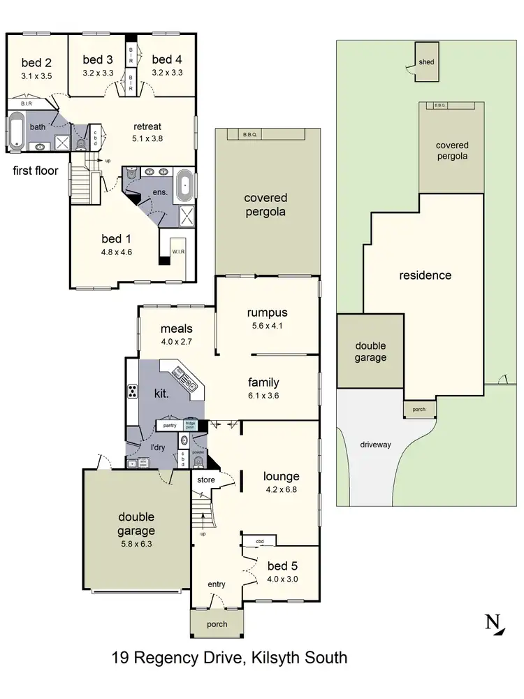 Floorplan of Homely house listing, 19 Regency Drive, Kilsyth South VIC 3137