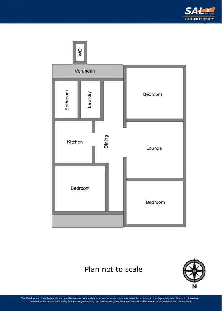Floorplan of Homely house listing, 3 Railway Terrace South, Wolseley SA 5269