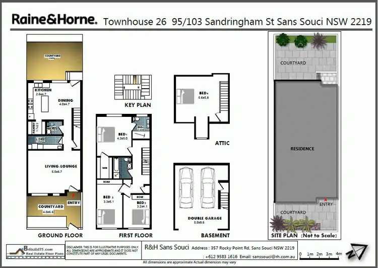 Floorplan of Homely townhouse listing, 26/95 Sandringham Street, Sans Souci NSW 2219