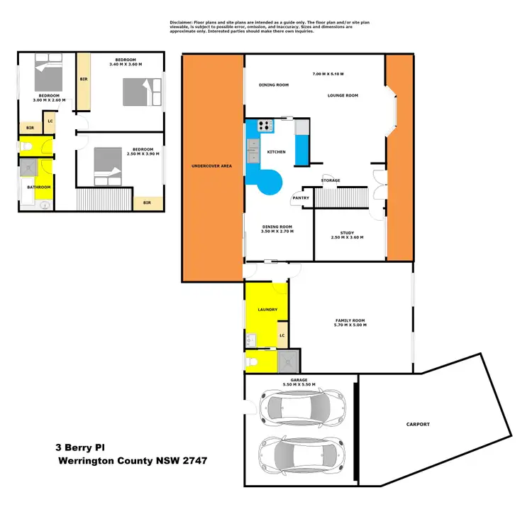 Floorplan of Homely house listing, 3 Berry Place, Werrington County NSW 2747