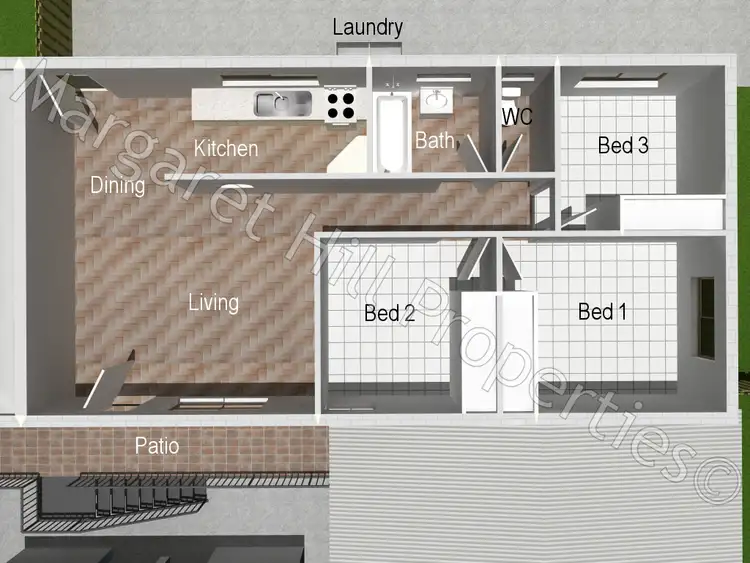 Floorplan of Homely unit listing, 2/425 Walker Street, Townsville City QLD 4810