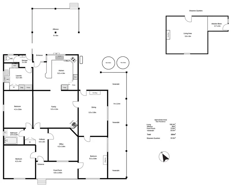 Floorplan of Homely rural property listing, 3483 Nowhere Else Road, Tooligie SA 5607