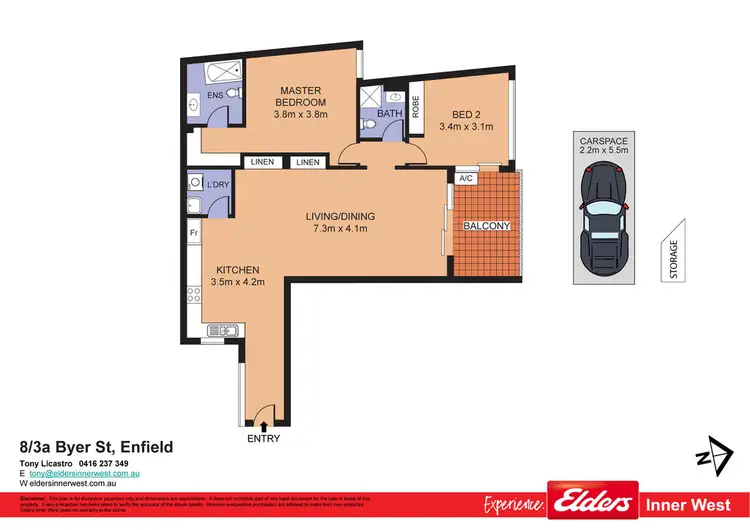 Floorplan of Homely unit listing, 8/3A Byer Street, Enfield NSW 2136