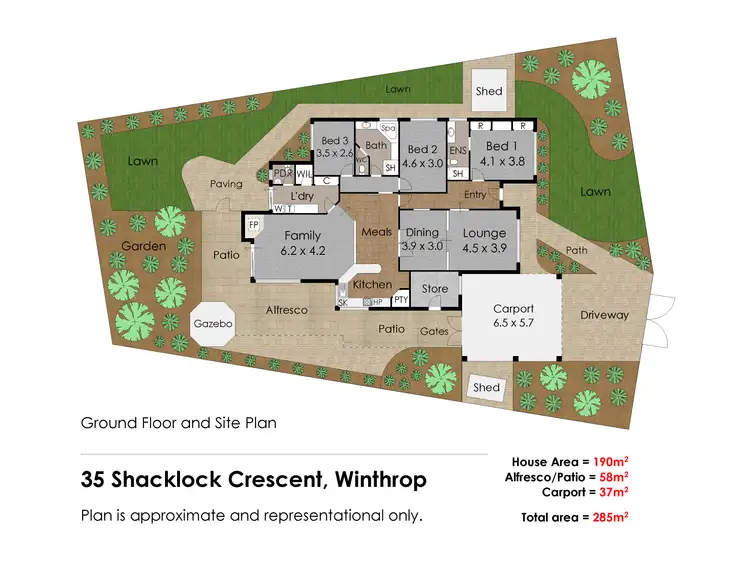 Floorplan of Homely house listing, 35 Shacklock Crescent, Winthrop WA 6150