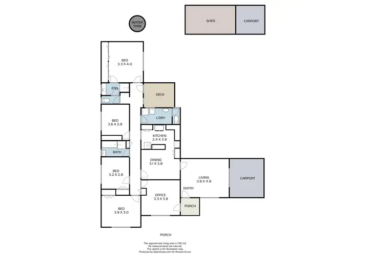 Floorplan of Homely house listing, 33 Tulip Street, Violet Town VIC 3669