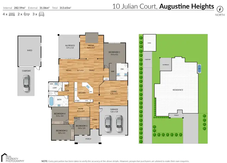 Floorplan of Homely house listing, 10 Julian Court, Augustine Heights QLD 4300