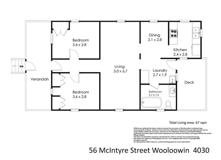 Floorplan of Homely house listing, 56 McIntyre Street, Wooloowin QLD 4030