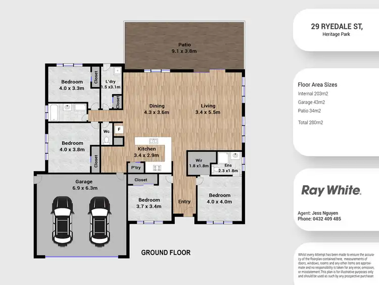 Floorplan of Homely house listing, 29 Ryedale Street, Heritage Park QLD 4118