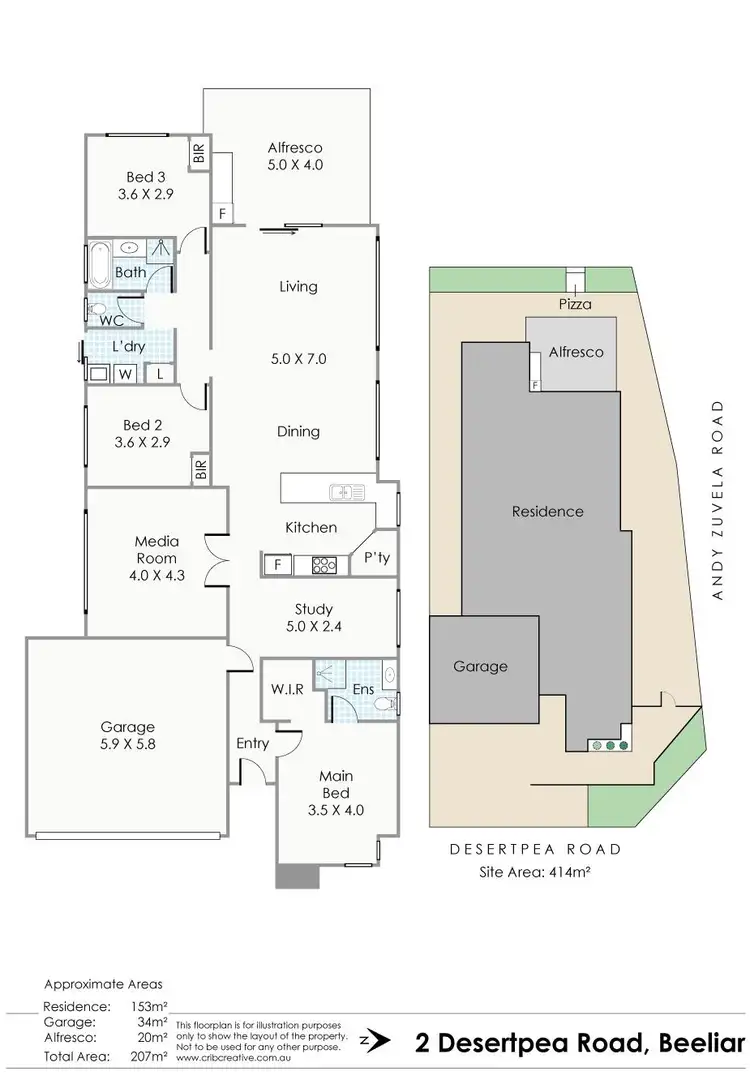 Floorplan of Homely house listing, 2 Desertpea Road, Beeliar WA 6164