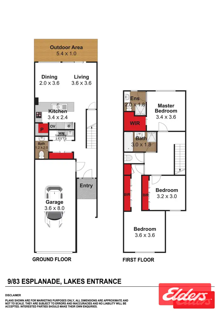 Floorplan of Homely townhouse listing, 9/83 Esplanade, Lakes Entrance VIC 3909