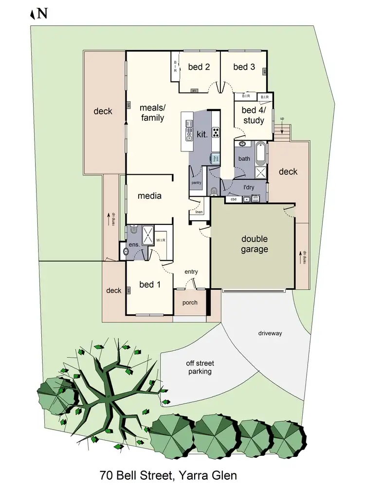 Floorplan of Homely house listing, 70 Bell Street, Yarra Glen VIC 3775