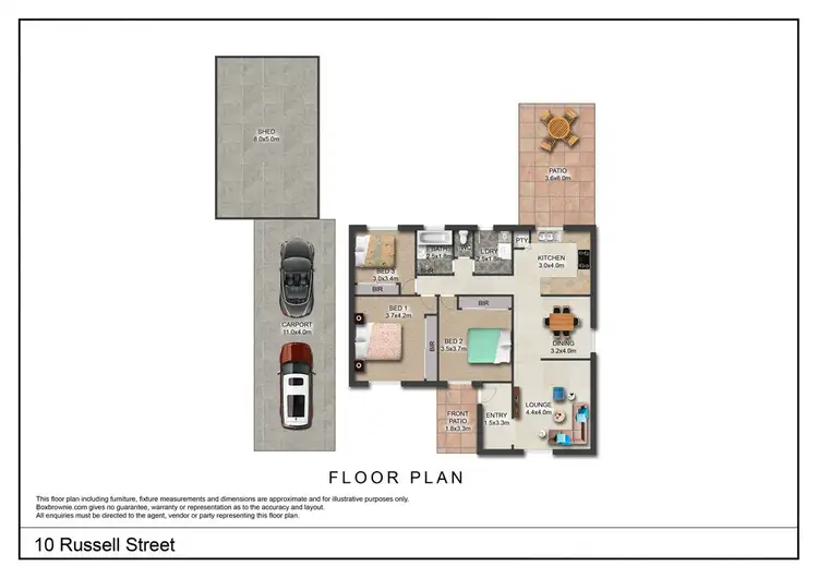 Floorplan of Homely house listing, 10 Russell Street, Bundaberg North QLD 4670