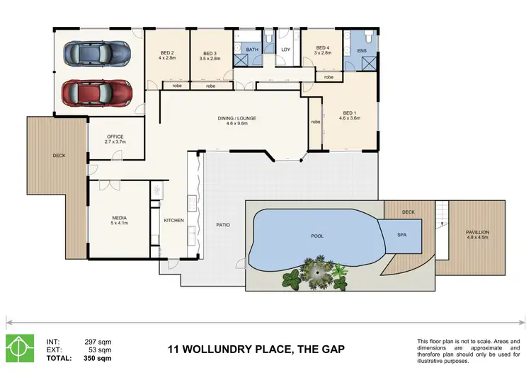 Floorplan of Homely house listing, 11 Wollundry Place, The Gap QLD 4061