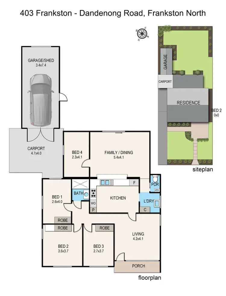 Floorplan of Homely house listing, 403 Frankston-Dandenong Road, Frankston North VIC 3200