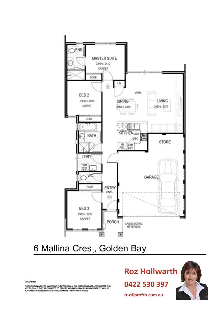 Floorplan of Homely house listing, 6 Mallina Crescent, Golden Bay WA 6174