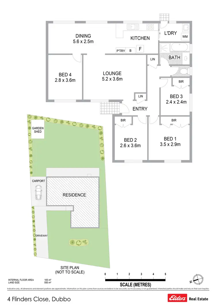 Floorplan of Homely house listing, 4 Flinders Close, Dubbo NSW 2830