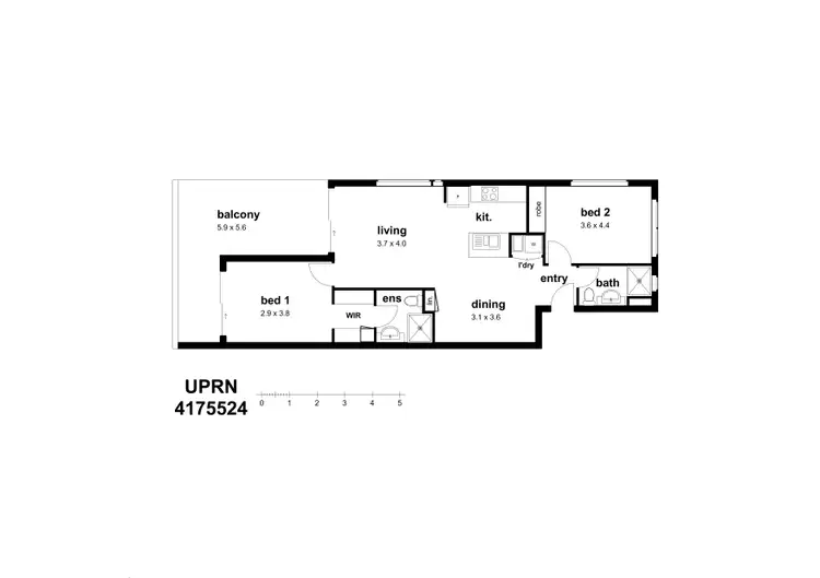 Floorplan of Homely unit listing, Address available on request