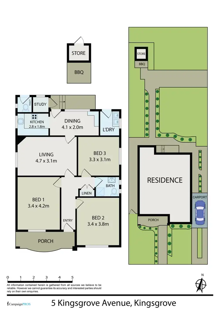 Floorplan of Homely house listing, 5 Kingsgrove Avenue, Kingsgrove NSW 2208