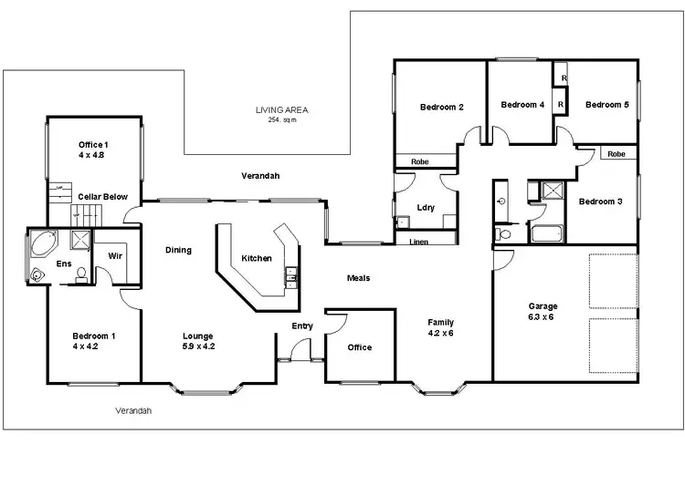 Floorplan of Homely house listing, 23 Wheatley Road, Loxton SA 5333