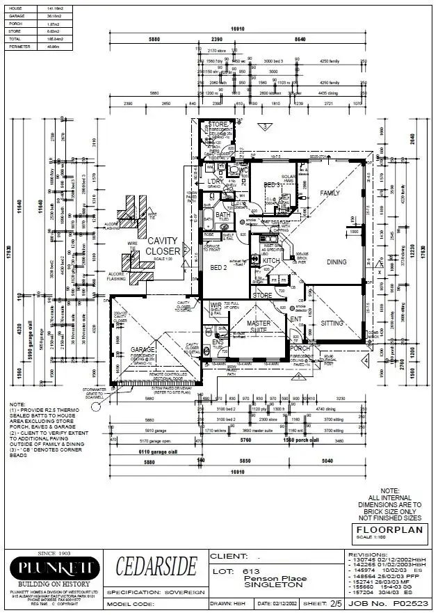 Floorplan of Homely house listing, 3 Penson Place, Singleton WA 6175