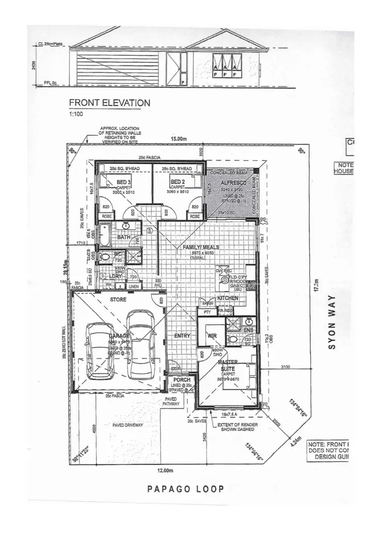 Floorplan of Homely house listing, 54 Papago Loop, Brabham WA 6055