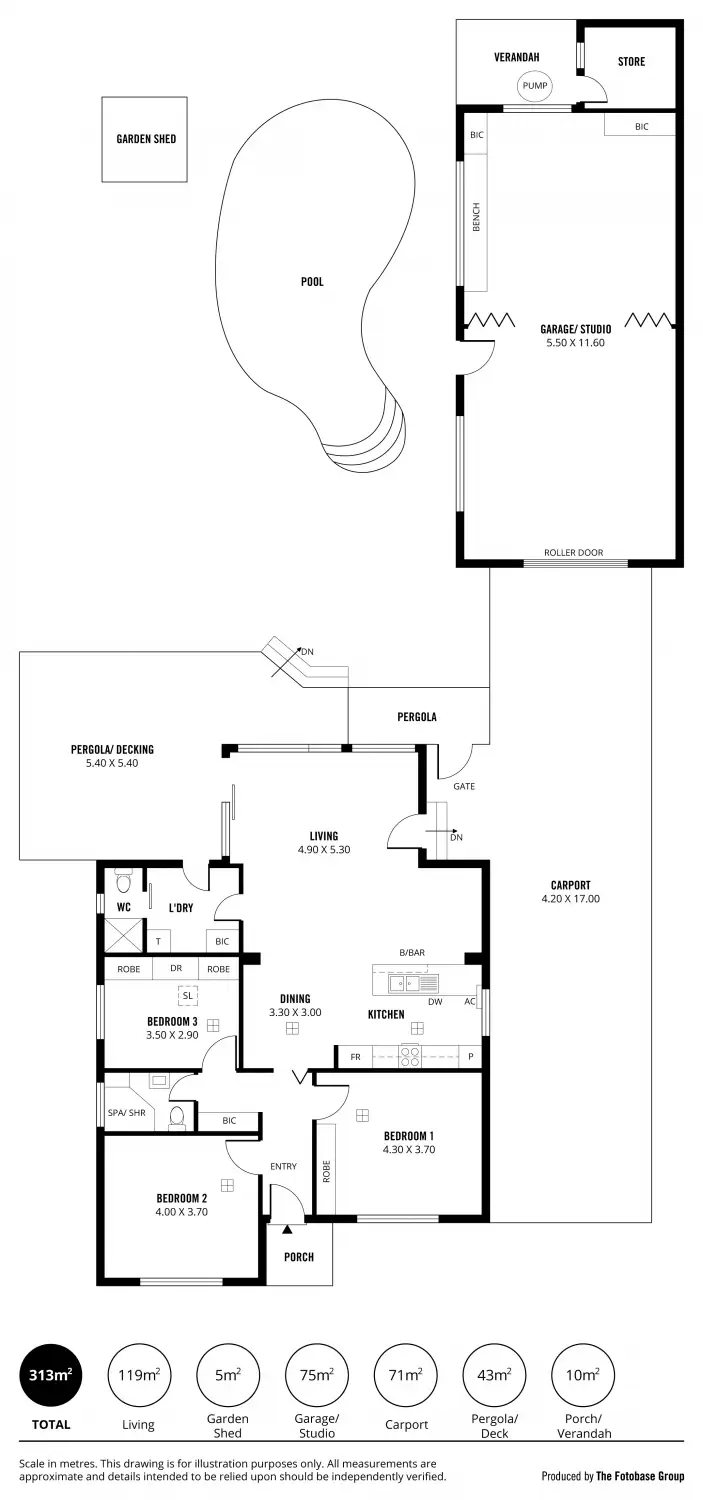 Floorplan of Homely house listing, 13 Ruthven Avenue, Magill SA 5072