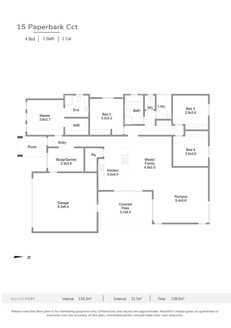 Floorplan of Homely house listing, 15 Paperbark Circuit, Moggill QLD 4070