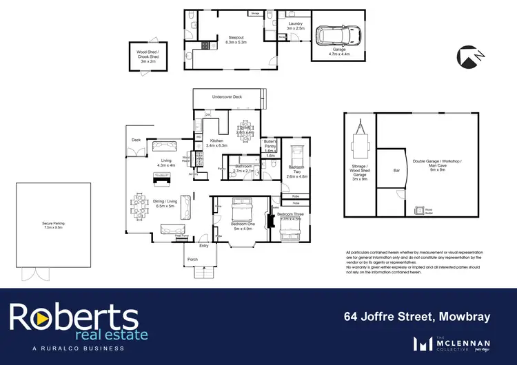 Floorplan of Homely house listing, 64 Joffre Street, Mowbray TAS 7248