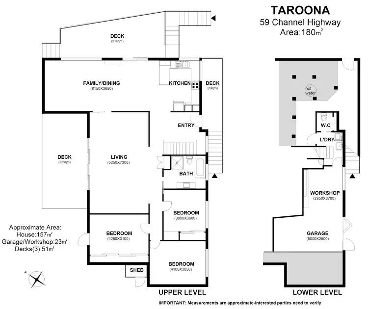 Floorplan of Homely house listing, 59 Channel Highway, Taroona TAS 7053