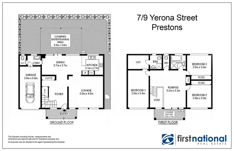 Floorplan of Homely townhouse listing, 7/9-11 Yerona Street, Prestons NSW 2170