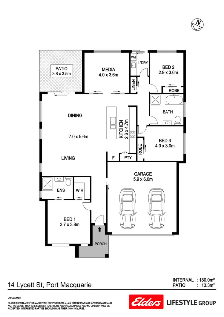 Floorplan of Homely house listing, 14 Lycett Street, Thrumster NSW 2444