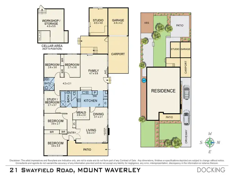Floorplan of Homely house listing, 21 Swayfield Road, Mount Waverley VIC 3149
