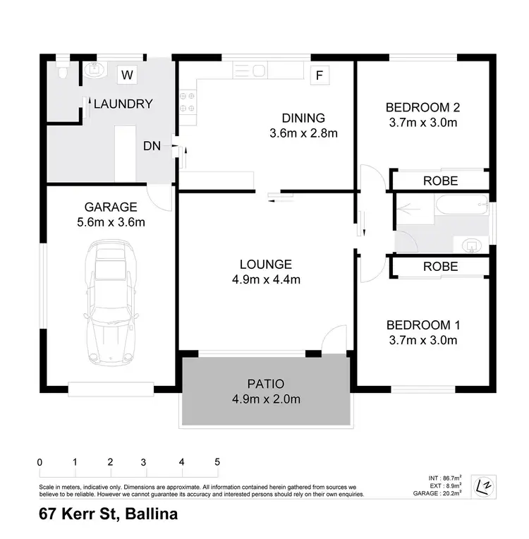 Floorplan of Homely house listing, 67 Kerr Street, Ballina NSW 2478