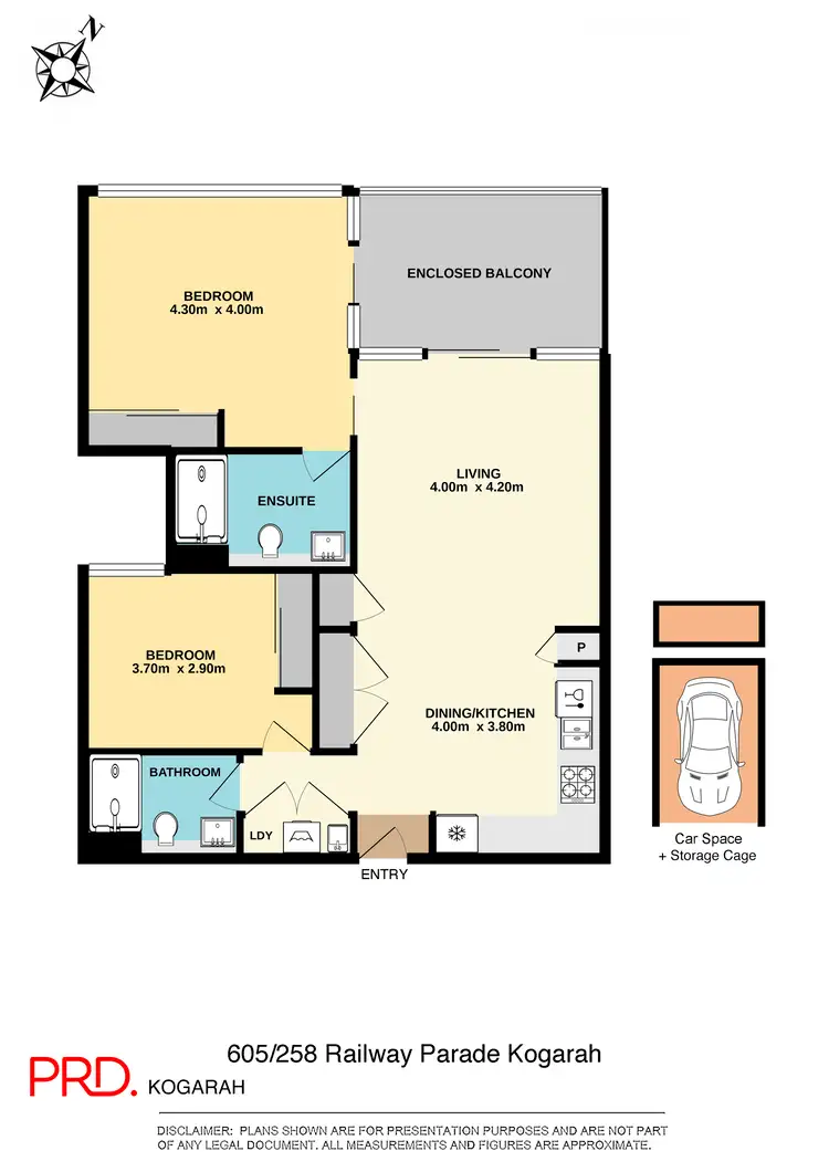 Floorplan of Homely apartment listing, 605A/258 Railway Parade, Kogarah NSW 2217