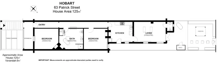 Floorplan of Homely house listing, 63 Patrick Street, Hobart TAS 7000