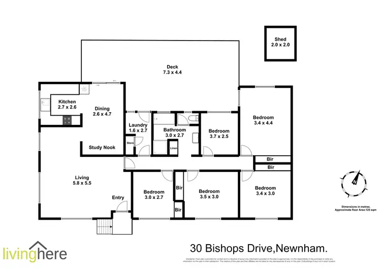 Floorplan of Homely house listing, 30 Bishops Drive, Newnham TAS 7248