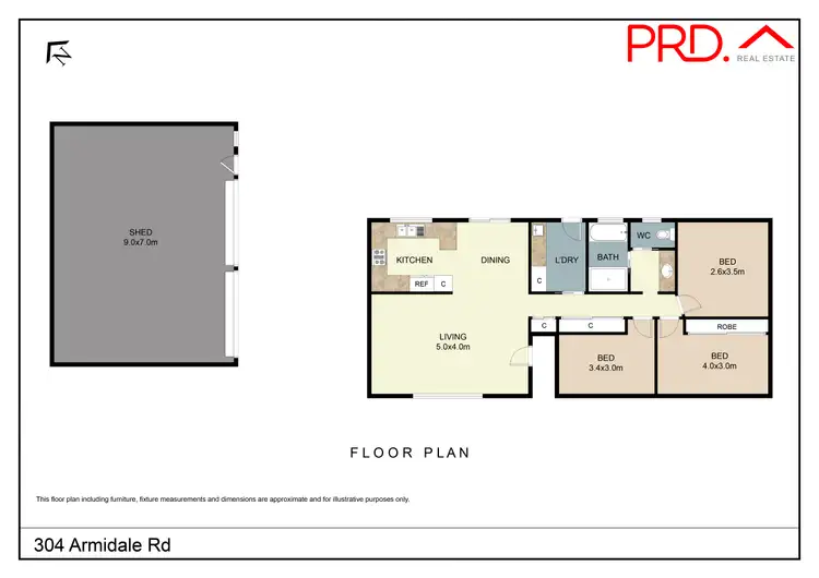 Floorplan of Homely house listing, 304 Armidale Road, Tamworth NSW 2340