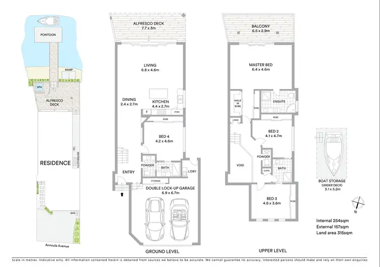 Floorplan of Homely semi-detached listing, 2/22 Annoula Avenue, Biggera Waters QLD 4216