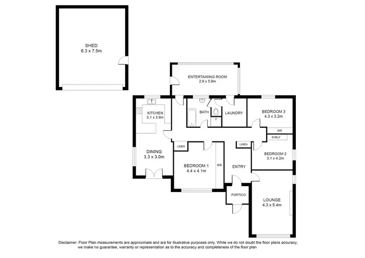 Floorplan of Homely house listing, 37 North Terrace, Mount Gambier SA 5290