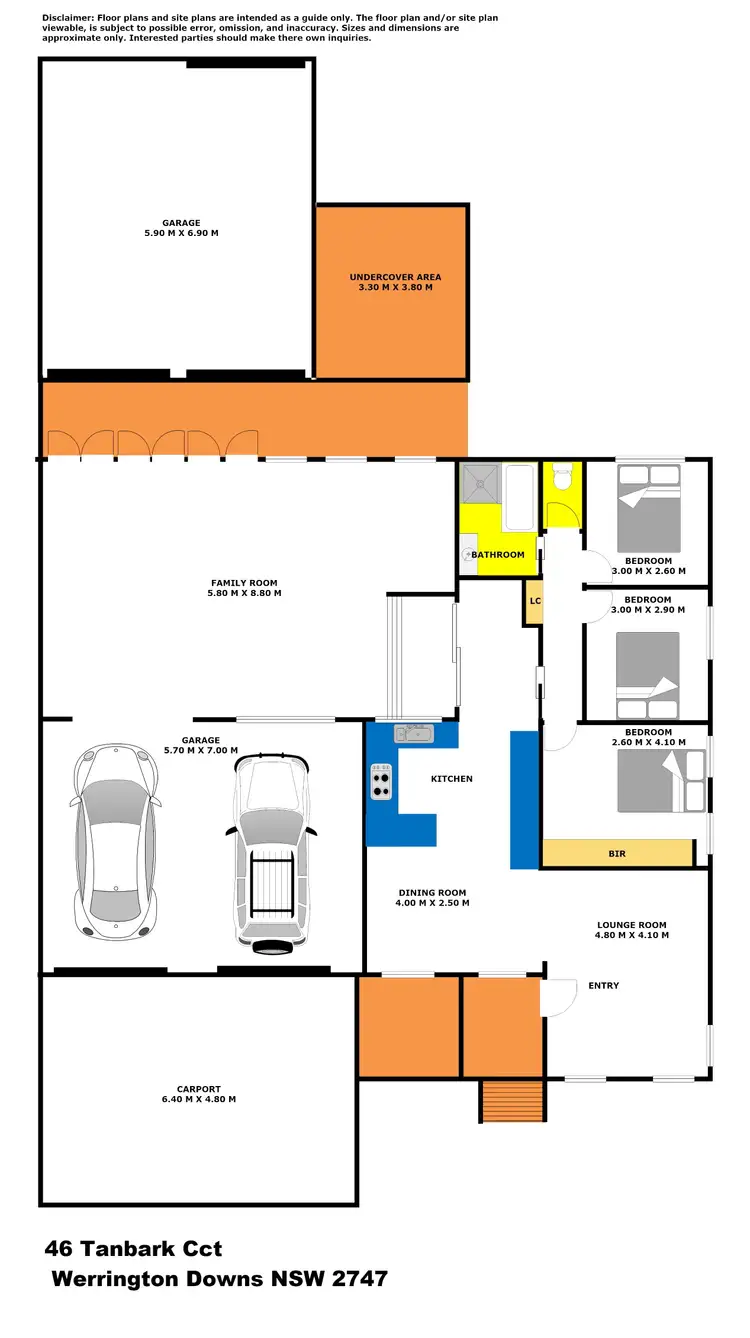Floorplan of Homely house listing, 46 Tanbark Circuit, Werrington Downs NSW 2747