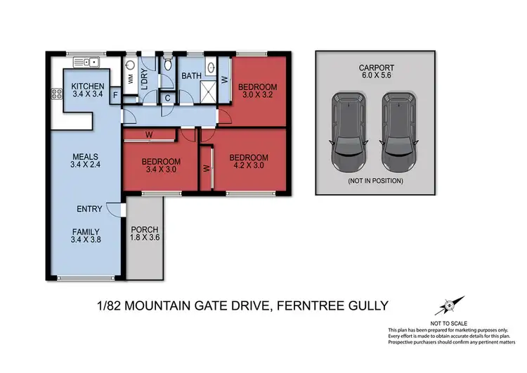 Floorplan of Homely unit listing, 1/82 Mountain Gate Drive, Ferntree Gully VIC 3156