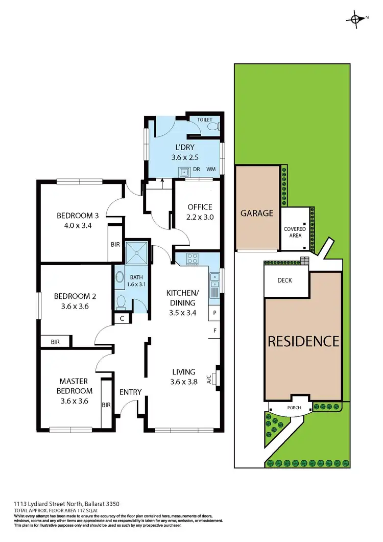 Floorplan of Homely house listing, 1113 Lydiard Street North, Ballarat North VIC 3350