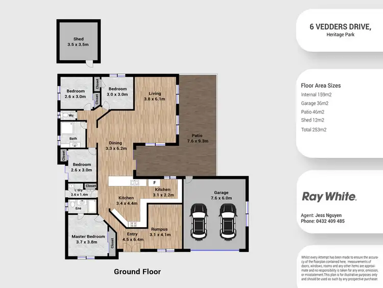 Floorplan of Homely house listing, 6 Vedders Drive, Heritage Park QLD 4118