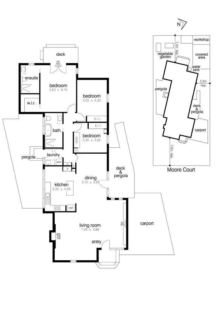 Floorplan of Homely house listing, 5 Moore Court, Seaholme VIC 3018