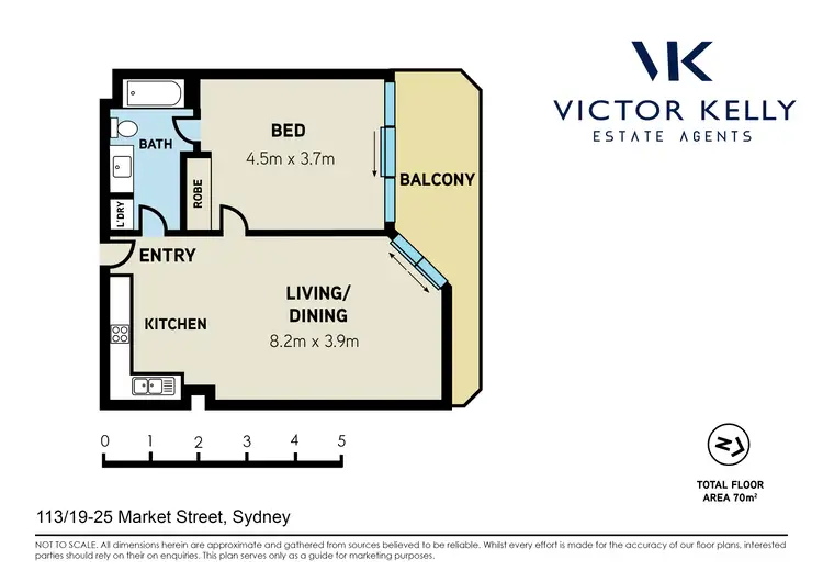 Floorplan of Homely apartment listing, 113/19-25 Market Street, Sydney NSW 2000