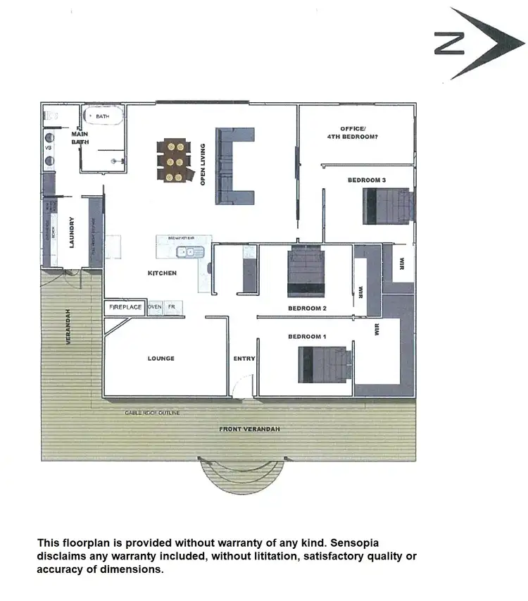 Floorplan of Homely house listing, 3433 Goldfields Way, Temora NSW 2666