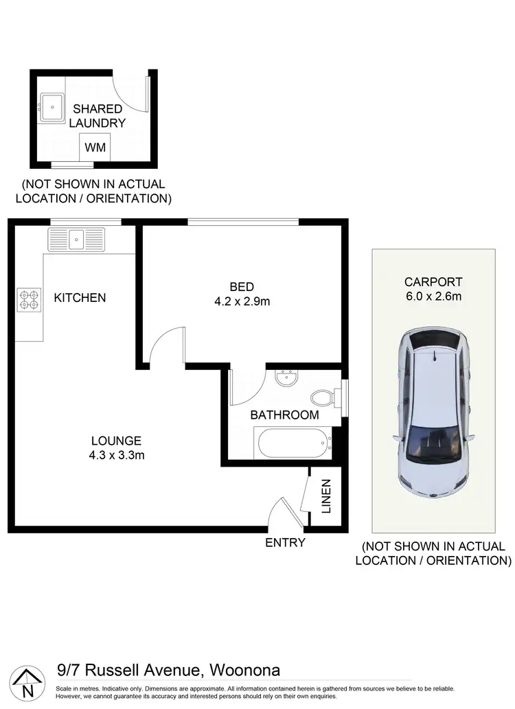 Floorplan of Homely unit listing, 9/7 RUSSELL STREET, Woonona NSW 2517