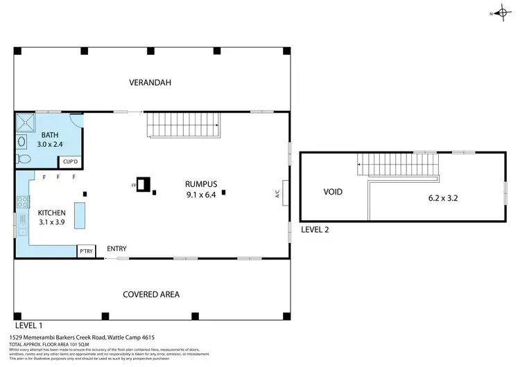 Floorplan of Homely house listing, 1529 Memerambi Barkers Creek Road, Wattle Camp QLD 4615