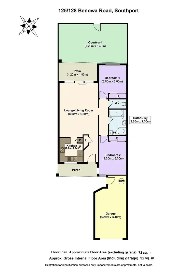 Floorplan of Homely townhouse listing, 125/128 Benowa Road, Southport QLD 4215